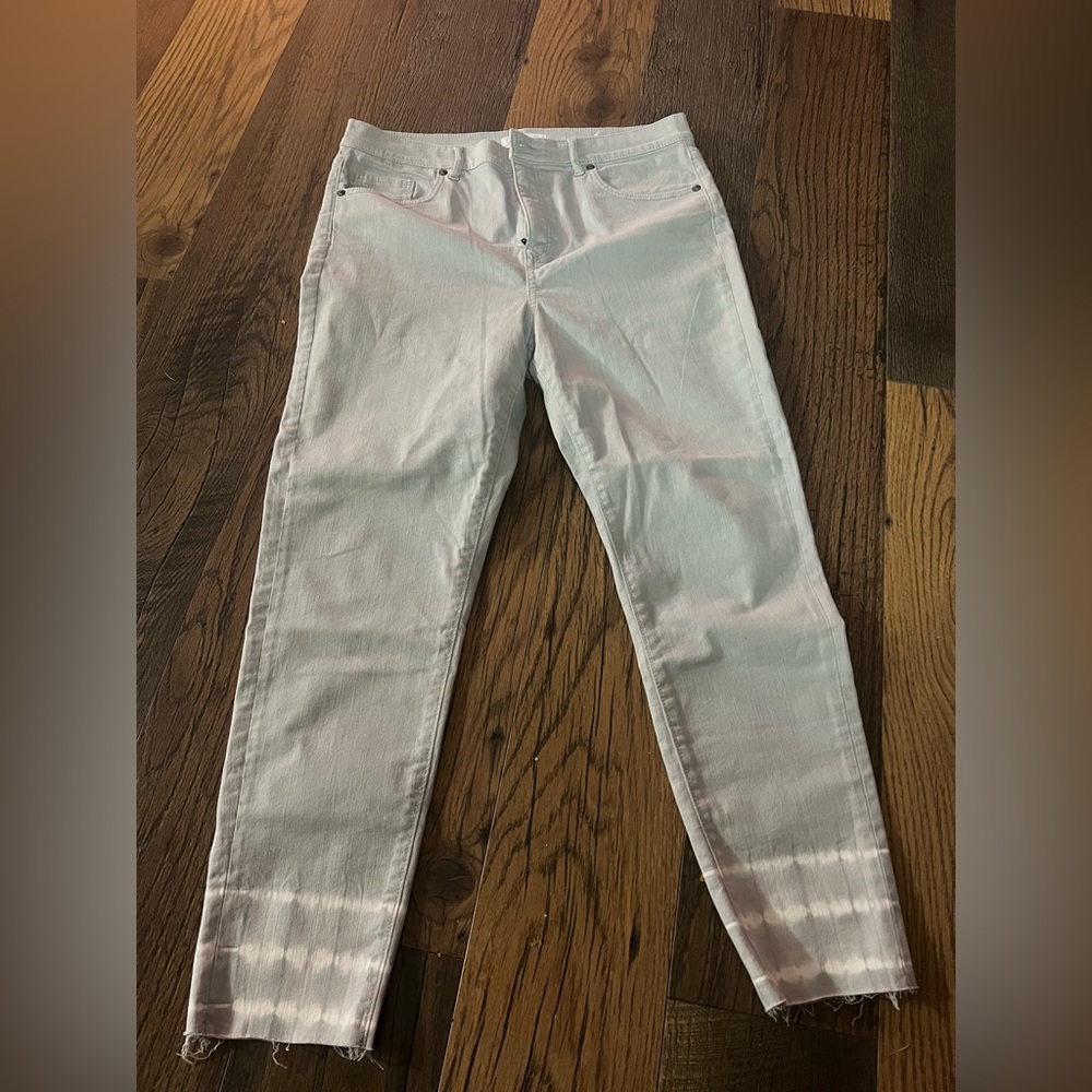 LOFT White Straight Leg Jeans